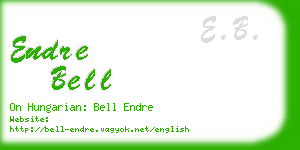 endre bell business card